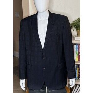 David Donahue Blue Wool Sport Blazer‎ Jacket Made in Canada